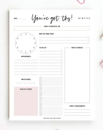 Cute Daily Planner