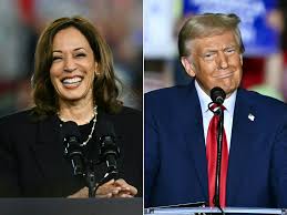 Vice President Kamala Harris on Oct. 30 and former president Donald Trump on Oct. 29. (Angela Weiss/AFP/Getty Images)